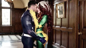 Rogue Fuck Behind To Enter X-men Than Tied Up Fuck By Dildo Machine