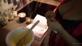 Carasweden, Thick Swedish Babe Rubbing Her Pussy While Baking Cookies Until She Cums In The Kitchen