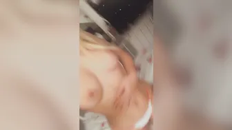 Iwantsheena, Teasing In A Christmas Sling Bikini Until Her Tits Bounce Free