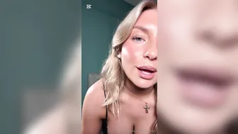 Alva Sjoberg, Blonde Beauty Playing With Her Huge Tits In A Sexy Bra Until They Pop Out