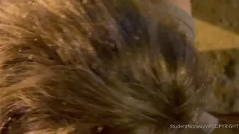 Studentnorway, Hotwifehanna, Sneaky Blowjob And Fucking In The Public Park At Night Until He Fills Her
