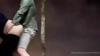 Studentnorway, Hotwifehanna, Sneaky Blowjob And Fucking In The Public Park At Night Until He Fills Her