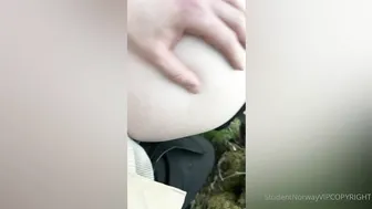 Studentnorway, Sneaky Public Fucking On The Hiking Trail Until They Almost Get Caught