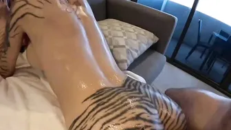 Tigerbabex, Oily Deepthroat Then Anal Plowing POV Until She’s Stuffed And Drooling
