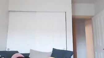 Delightfulhug, Playing With A Huge White Dildo Torso Until She Sits All The Way Down