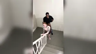 Pawg_Redhead, Pawg Whore Getting Fucked Doggy In A Public Stairwell Until They Almost Get Caught