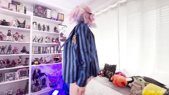 Little_Emo_Kitten, Goth Blonde Cosplay Slut Getting Creampied Until It Leaks Out