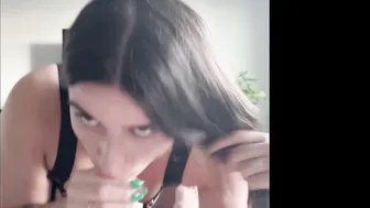 Hailey Schubert, Deepthroating Cock In Strappy Lingerie Until She Drools Down It