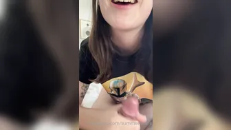 Summer Stone, Jerking Off Her Boyfriend POV Until He Explodes In Her Hand