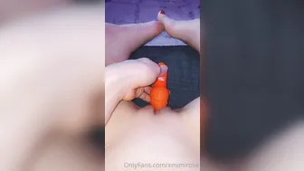 Xmimirose, Creamy Fucking A Red Dildo In Tight Close Up Until It Drips Off