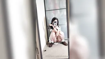 Anaimiya, Asian Girl Rubbing Her Pussy In The Mirror Until She Watches Herself Cum