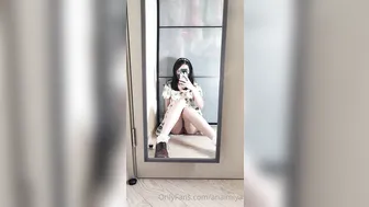 Anaimiya, Asian Girl Rubbing Her Pussy In The Mirror Until She Watches Herself Cum