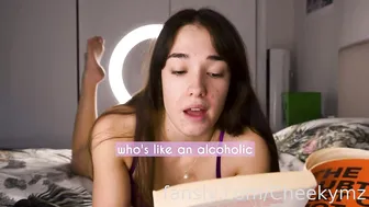 Cheekymz, Reading Erotica And Teasing Her Pussy Until She Cums In The Book