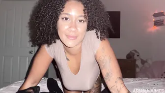 Ariana Aimes, Ebony Girlfriend Taking A Creamy Bbc Creampie Until It Drips Out