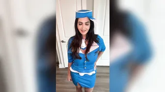 Ava Addams, Hot Air Stewardess Milf Riding A Dildo Until The Uniform Comes Loose