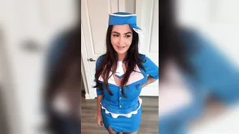 Ava Addams, Hot Air Stewardess Milf Riding A Dildo Until The Uniform Comes Loose