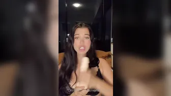 Minki_Minna, Jerking Off A Fat White Dildo Until It’s Soaking Wet
