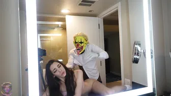 Queenofhell, Horny Crazy Slut Taking A Deep Creampie From A Bbc Clown Until The Makeup Runs