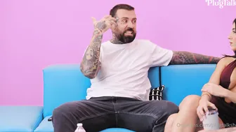 Valentinevixen777, Plugtalk, Bbw Tattoo Babe FFM Threesome On An Adult Interview Until The Talk Turns Into A Fuck