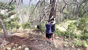 Marsfoxxx, Getting Tied And Creampie Fucked Up In The Mountains Until She Overflows Outside