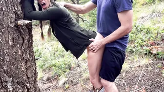 Marsfoxxx, Getting Tied And Creampie Fucked Up In The Mountains Until She Overflows Outside