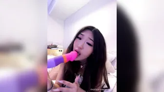 Bunni.Emmie, Horny Asian Slut Dildo Masturbation Until She Creams On The Toy