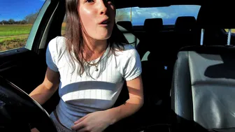 Cheekymz, Car Masturbation In The Middle Of Nowhere Until She Cums In The Seat