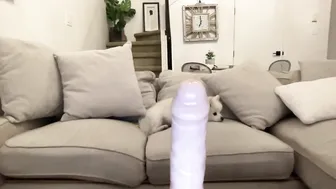 Hailey Schubert, Fucking And Riding A White Dildo Until She Creams Down It
