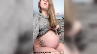 Miranda Marie, Blonde Pregnant Wife Riding A Dildo Until She Cums On The Toy