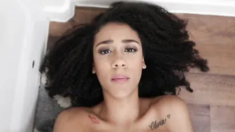 Ariana Aimes, Ebony Chick Fucking A Dildo Until She Sits All The Way Down