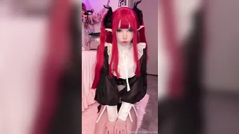 Pockycats, Cute Devil Girl Grinding On A Dildo Until She Creams On The Horns