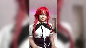 Virtual Geisha, Red Hair Cosplay Girl Rubbing Her Pussy Until She Cums