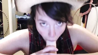 Tigger Rosey, Farm Girl Deepthroating Live Until She Gags On Stream