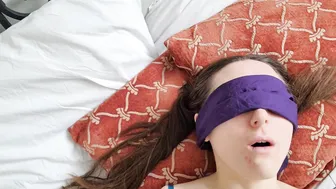 Hazel Simone, Blindfolded Adult Slut Getting Surprised By Daddy’s Cock Until He Fills Her