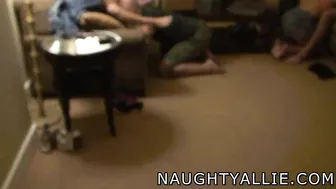 Naughtyallie, Hotwives Fucking In A Hotel Swingers Orgy Until Every Wife Is Used