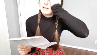 Hazel Simone, Shy Adult Student Begging For An A Until She Spreads For It