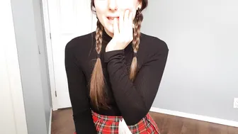 Hazel Simone, Shy Adult Student Begging For An A Until She Spreads For It