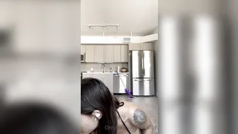 Amira Brie, Hot Caucasian Building Furniture In A Sling Bikini Until Her Tits Bounce Free