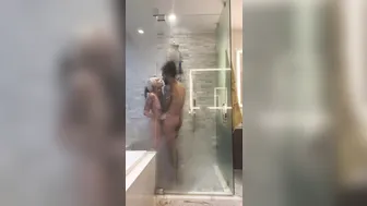 Stephanie Summers, Showering With A Bbc Black Bull Until The Water Runs Off Both Of Them