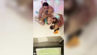 Bella Mantovani, Horny Milf Fucking A Midget With Her Husband Until Both Men Use Her