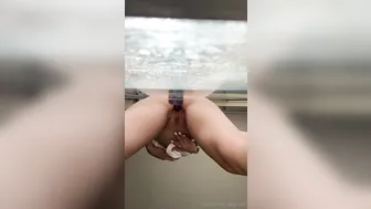 Zoeydigiacomo, Fucking A Wall Dildo On The Window Until She Creams On The Glass