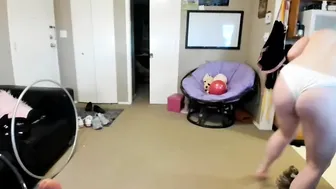 Tigger Rosey, Hoola Hooping And Dildo Masturbation Online Until She Cums Mid Spin