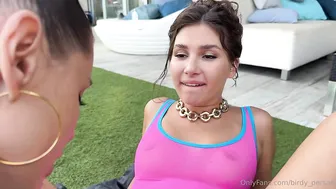 Sybil A, Birdy_Person, Swimsuit Lesbian Sluts Pussy Play By The Pool Until The Water Splashes