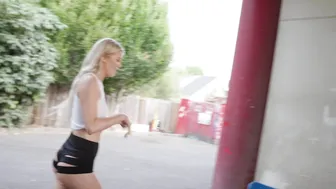 Kaylee Killion Melts Down: Caliente Nude Washing At The Car Wash — NSFW Bomb