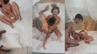 SunnySkye Breaks the Internet: Súper Hot Passionate Couple Top View Sextape — Puro Placer