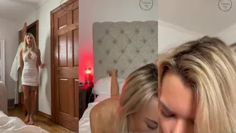 Sabrina Vaz Gets Wrecked: Súper Hot Sucking Cock In Her White Dress — Raw Footage