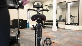 Christina Khalil Ignites: Súper Hot Getting Naked And Grinding At The Gyms Bike — Must‑See
