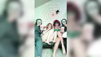 Amouranth Blows Up: XXL Halloween Orgy Live Stream Sextape — Raw Footage
