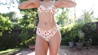 Caroline Zalog Gets Wrecked: Wild Backyard Lingerie Try-On-Haul — Full Fury