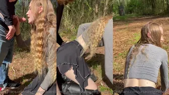 Pyra Fae Ignites: Spicy Blonde Teen With Long Curly Hair Gets Fucked Outdoors — Sin Censura